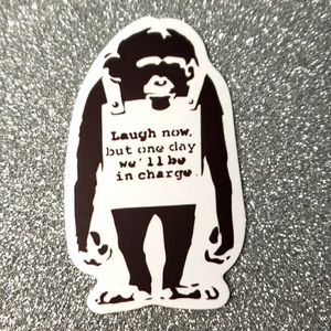 ART Banksy WATERPOOF Sticker
